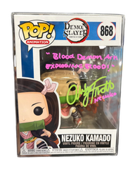 Funko Pop! Demon Slayer: Nezuko Kamado (Signed by Abby Trott - NO COA) #868
