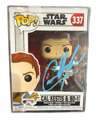 Funko Pop! Cal Kestis & BD-1 (Signed by Cameron Monaghan - COA) #337