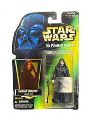 Kenner: Star Wars The Power of the Force: Emperor Palpatine with walking stick - 4" Action Figure (Shelf wear)