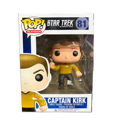Funko Pop! Star Trek: Captain Kirk #81 (sticker residue) some box damage