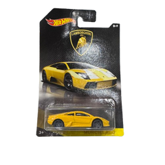 2017 Hot Wheels Lamborghini Murcielago Lamborghini Series 5/8 Yellow 1:64