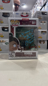 Janet Varney LEGEND OF KORRA Signed Funko Pop 801 JSA COA With Quote!