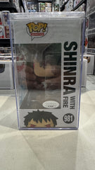 Funko Pop Fire Force 981 Shinra BOXLUNCH signed Derick Snow COA, With Quote!