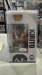 Funko Pop Kirito Sword Art Online Figure 990 signed By Bryce Papenbrook