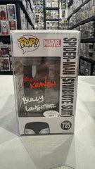 Yuri Lowenthal Signed Funko Pop Spider-Man Symbiote Suit 725 , With Quote!