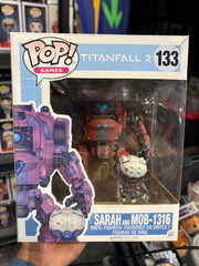 Funko Pop! Titanfall: Sarah and MOB-1316 #133 (Light Sun Damage- Minor Box Damage Rip)