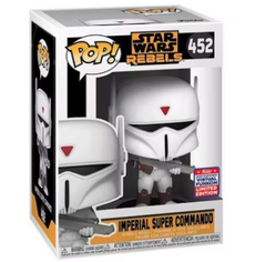 Funko Pop! Star Wars Rebels Imperial Super Commando 2021 Summer Virtual Funkon Exclusive Figure #452
