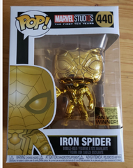 Funko POP! Marvel Studios: Iron Spider #440 Gold Chrome Fan Vote Winner