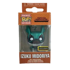 Funko Pop! Keychain: My Hero Academia: Izuku Midoriya with Helmet (Metallic)