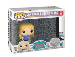 Funko Pop! New York Comic Con Exclusive The Brady Bunch Vinyl - Jan & George Glass