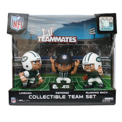 Lil' Teammates 3 Figurine New York Jets NFL Team Set (Pack of 3)