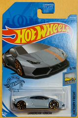 Hot Wheels 2019 Gray Lamborghini Hurcan Factory Fresh