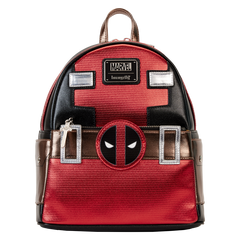 Loungefly Marvel Metallic Deadpool Cosplay Mini Backpack