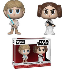 Funko Vynl Stars Wars Luke Skywalker & Princess Leia Vinyl Figure 2-Pack