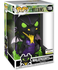 Funko Pop! Jumbo: Disney - Maleficent Dragon, Amazon Exclusive (Glow in The Dark)