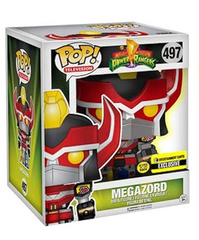 Funko Pop! Power Rangers – Megazord #497 Entertainment Earth EXC GITD (light Shelfware)