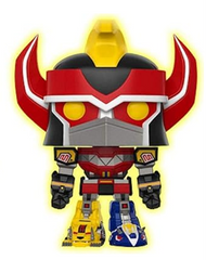 Funko Pop! Power Rangers – Megazord #497 Entertainment Earth EXC GITD (light Shelfware)