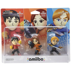 Nintendo - Amiibo: Super Smash Bros. - Mii Fighters 3-Pack (Brawler, Gunner & Swordfighter)