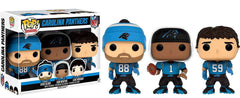 Funko Pop NFL Carolina Panthers Greg Olsen Cam Newton Luke Kuechly GTS Exclusive three-pack boxed