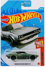 Hot Wheels Then And Now 9/10 (2020) Silver Nissan Skyline 2000 GT-R Toy Car 180/250