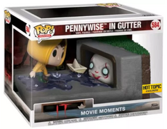 Funko POP Movie Moments IT Pennywise In Gutter 584 Georgie Exclusive HotTopic
