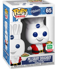Funko Pop! Ad Icons Pillsbury #65 Pillsbury Doughboy (Santa Suit) Funko Shop Exclusive