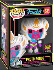 FUNKO POP! 2022 Fundays Blacklight Battle Exclusive L.E 6,250 Proto Robos SE
