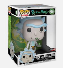 Funko Pop! Vinyl Jumbo 10": Rick and Morty - Rick with Portal Gun (10 inch) - EB Games (Exclusive) #665