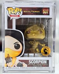 Funko Pop! Games: Mortal Kombat – Scorpion (Gold Chrome) #537