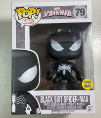 Spider Man (Black Suit - Glow): Marvel Funko Pop 79