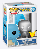Funko Pop! Games: Pokemon - Squirtle (Metallic Silver) #504