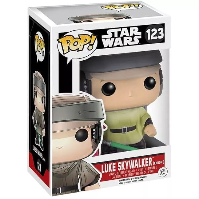 Funko Pop Star Wars Luke Skywalker Endor 123 in box