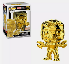 Funko Pop Marvel Star-Lord 353 Gold Chrome BoxLunch Exclusive