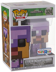 Funko Pop! Minecraft: Steve Enchanted Armor (Toys R Us Exclusive) #324