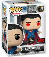 FUNKO POP! DC HEROES JUSTICE LEAGUE SUPERMAN *AAA EXCLUSIVE* #1123 GLOW CHASE