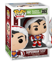 Funko Pop! Heroes: DC Super Heroes Superman In Holiday Sweater #353