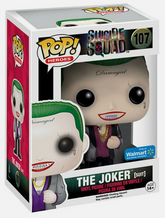 Funko Pop . Suicide Squad THE JOKER (SUIT) #107 WALMART Exclusive
