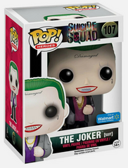Funko Pop . Suicide Squad THE JOKER (SUIT) #107 WALMART Exclusive