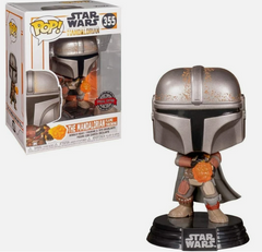 Funko Pop Star Wars The Mandalorian Figure (Flamethrower) 355 (Special Edition)