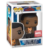 Funko Pop! Captain Marvel: Nick Fury with Goose the Cat (Marvel Collector Corps Exclusive) #447