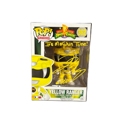 Funko Pop! Power Rangers: Yellow Ranger (Signed by Karan Ashley - COA) #362