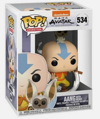 Avatar The Last Airbender Funko POP! Animation Aang With Momo Vinyl Figure #534