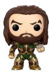 POP Funko Justice League Vinyl Collection, Figure 199 - Aquaman with Motherbox - SDCC Summer Convention Edition