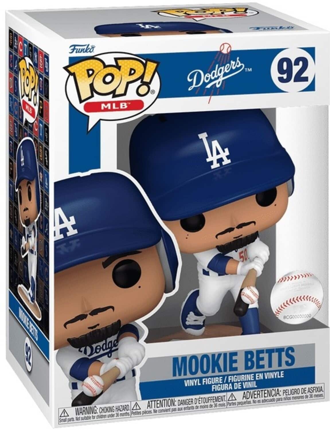 Funko Pop! MLB Los Angeles Dodgers Mookie Betts #92 boxed