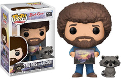 Funko Pop! Bob Ross and Raccoon #558