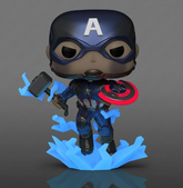 Funko POP! #1198 Marvel: Avangers Endgame - Captain America w/ Hammer (Metallic)(GITD)