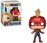 Funko Pop! Captain Marvel: Captain Marvel (Chase) #425 (sticker peeling off)