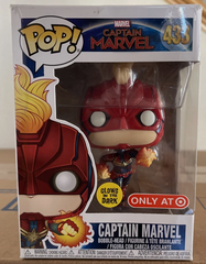 Funko POP! Marvel Captain Marvel #433 GITD Target Exclusive.