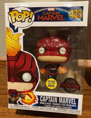 SPECIAL EDITION Funko Pop! Captain Marvel #433 *GLOW IN THE DARK*