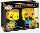 Funko Pop! Blacklight Chucky Tiffany Hot Topic Black Light 2 pack